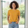 Nachhaltiges gelbes Damen T-shirt von EcoStyle Textiles in hochwertiger Bio-Qualität