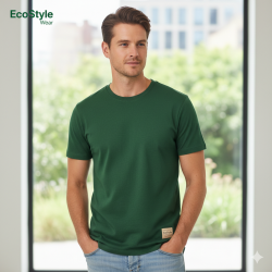 Nachhaltiges grünes Herren T-shirt von EcoStyle Textiles in hochwertiger Bio-Qualität